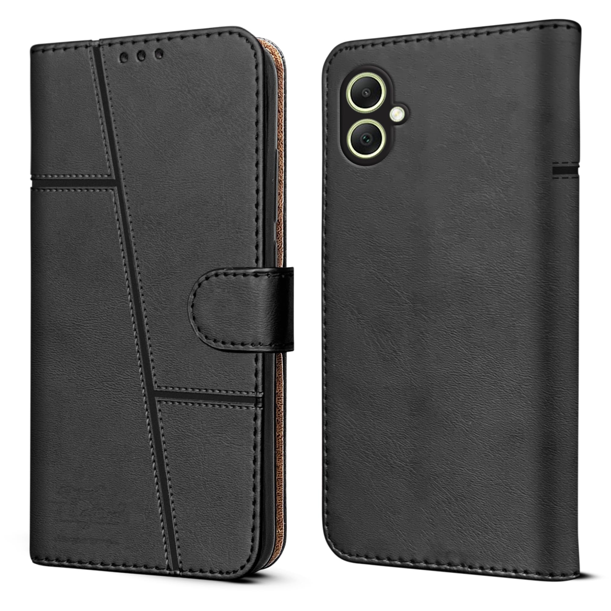 For Samsung Galaxy A05 Flip Cover Case ( Stitched Leather with Magnetic Closure | )