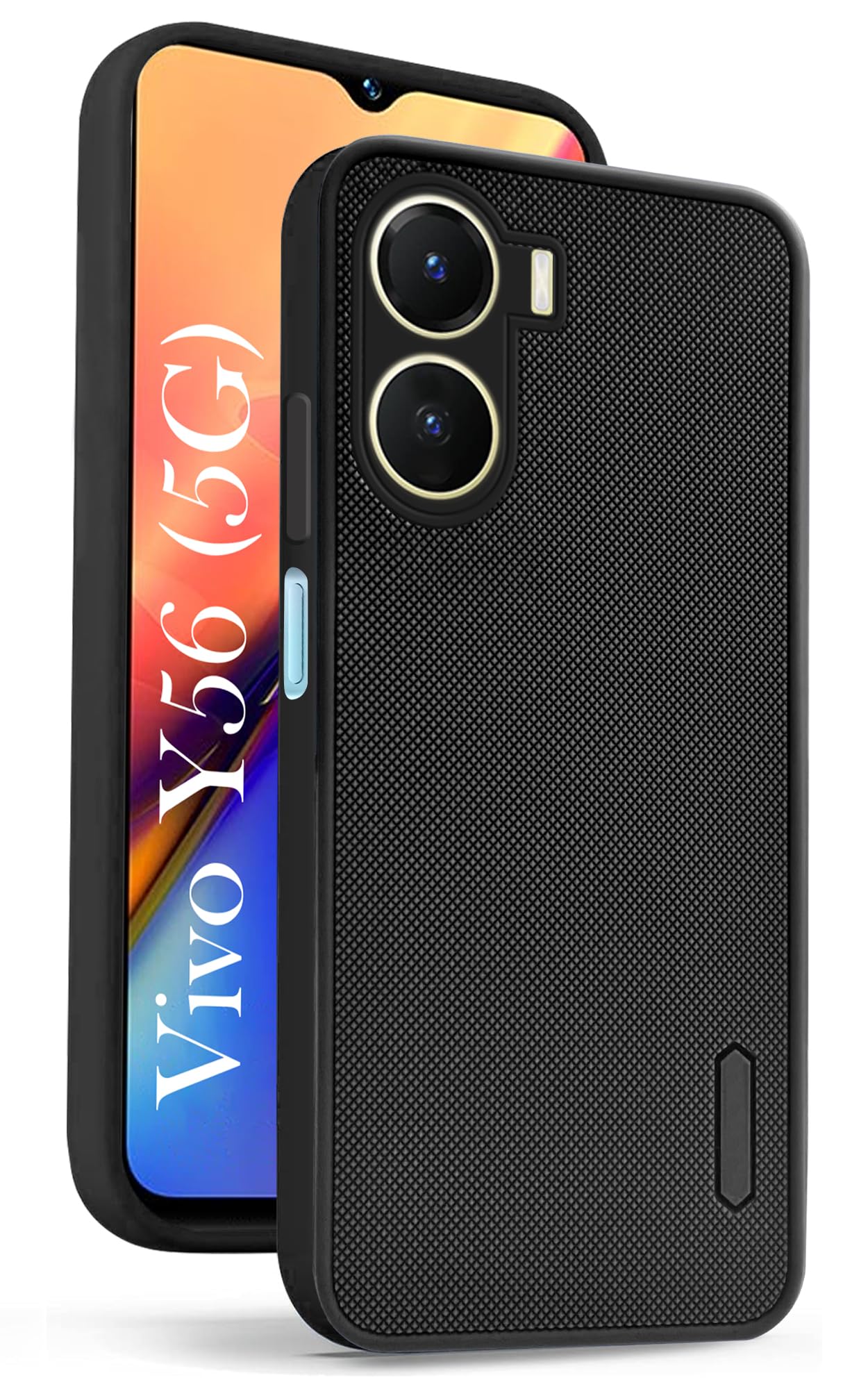 For Vivo Y56 5G Back Cover Case (Textured Grip Design | Camera Protetion | Slim and Light Weight | Soft Touch and Feel)