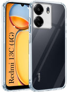 For Xiaomi Redmi 13C 4G Back Cover (Silicone Clear Shockproof Case with Camera Protection | Soft and Flexible)