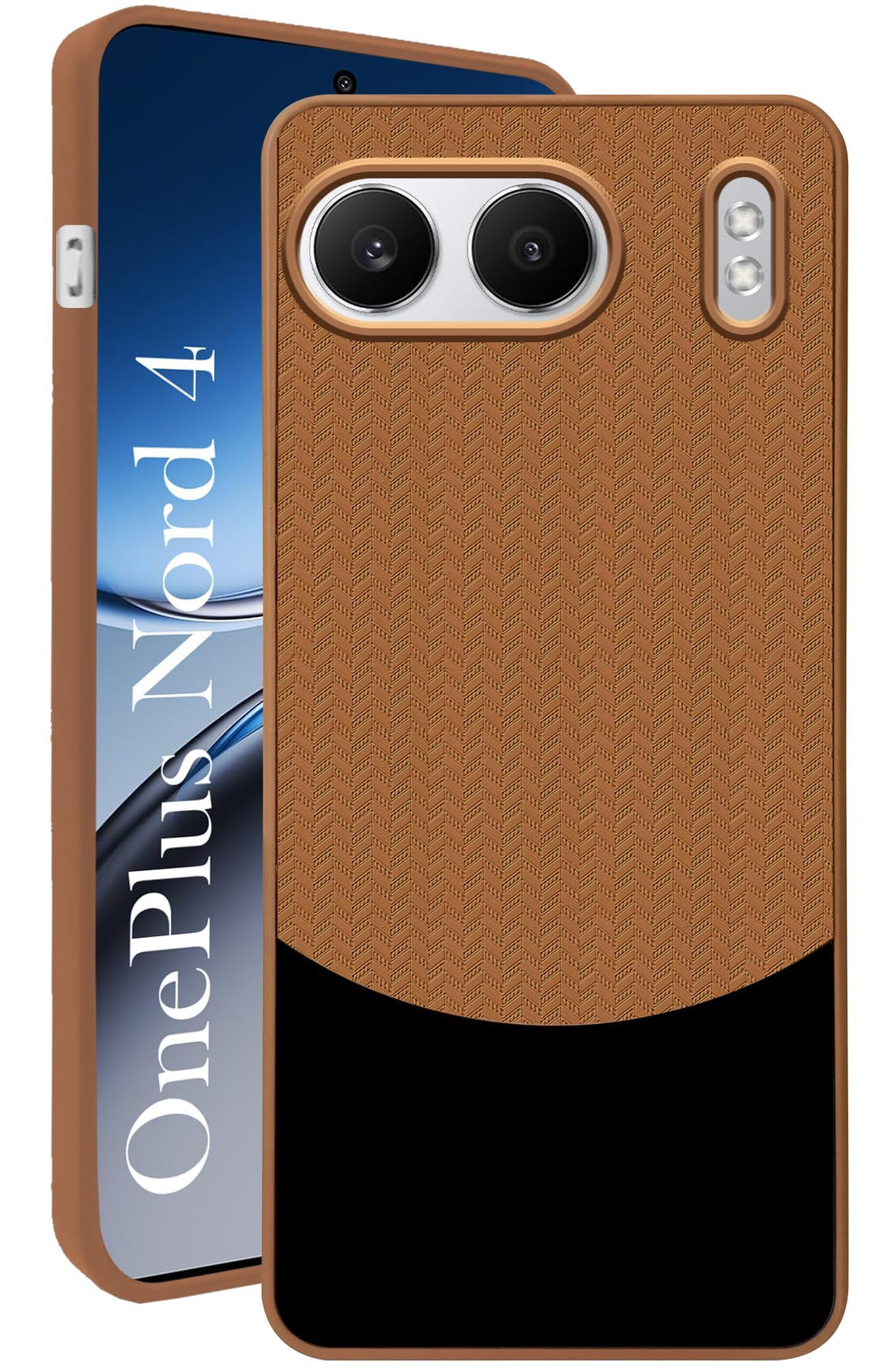 For Oneplus Nord 4 Back Cover Case (Elegant PU Leather Finish | Premium Minimalist Professional | Camera Protection Bump)