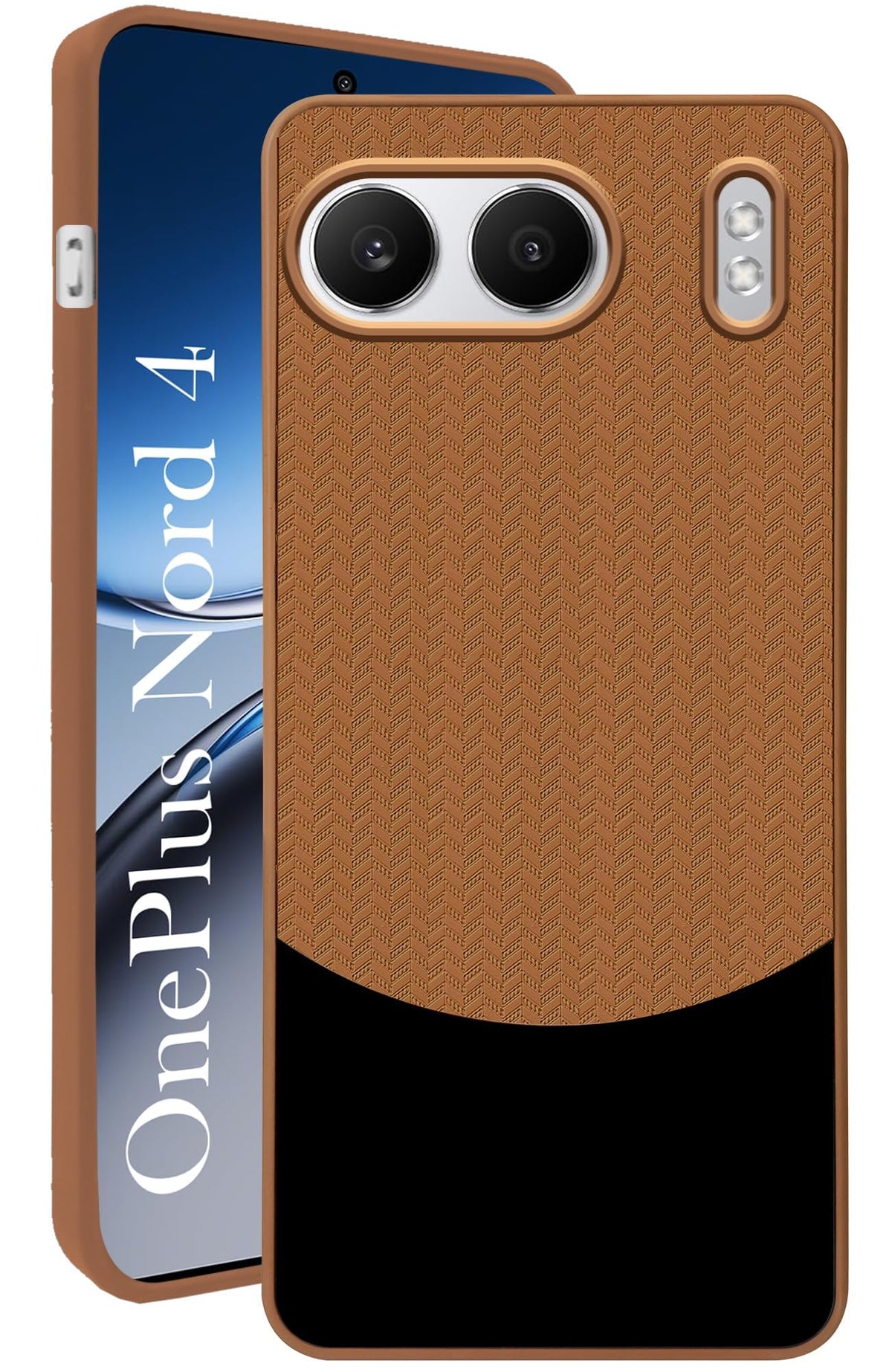 For Oneplus Nord 4 Back Cover Case (Elegant PU Leather Finish | Premium Minimalist Professional | Camera Protection Bump)