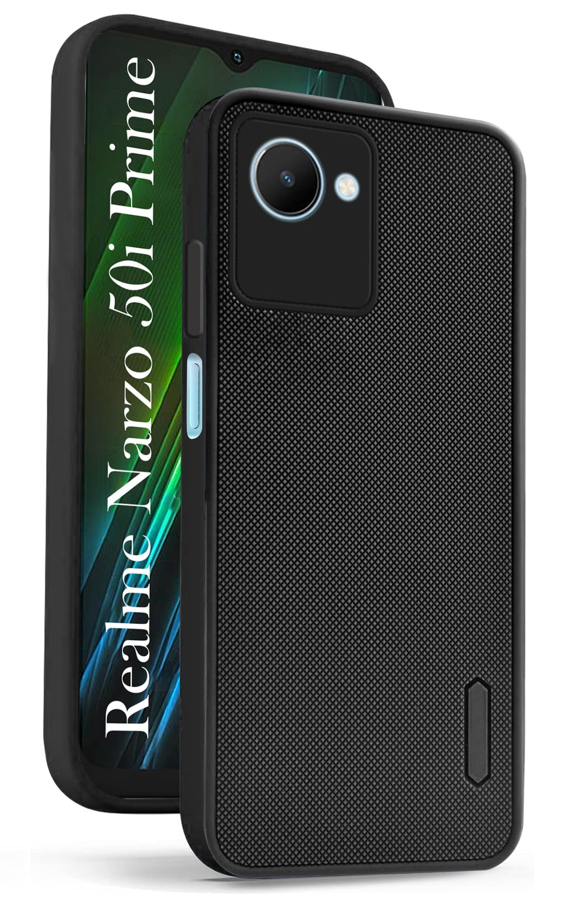 For Realme Narzo 50i Prime Back Cover Case (Textured Grip Design | Camera Protetion | Slim and Light Weight | Soft Touch and Feel)