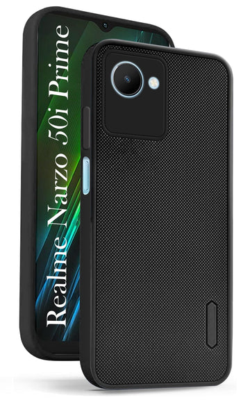 For Realme Narzo 50i Prime Back Cover Case (Textured Grip Design | Camera Protetion | Slim and Light Weight | Soft Touch and Feel)
