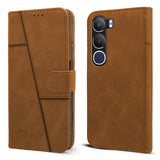 For vivo Y29  Flip Cover Case ( Stitched Leather with Magnetic Closure)