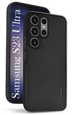 For Samsung Galaxy S23 Ultra Back Case Cover (Armor Case | Carbon Fiber | Soft | Flexible)