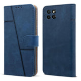 For Itel S23 Flip Cover Case (Stitched Leather with Magnetic Closure)