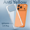 For Apple iPhone 17 Pro Back Cover Case Lifetime Anti-Yellow Clear  (Sleek Hard Crystal | Shockproof and Camera Protection)