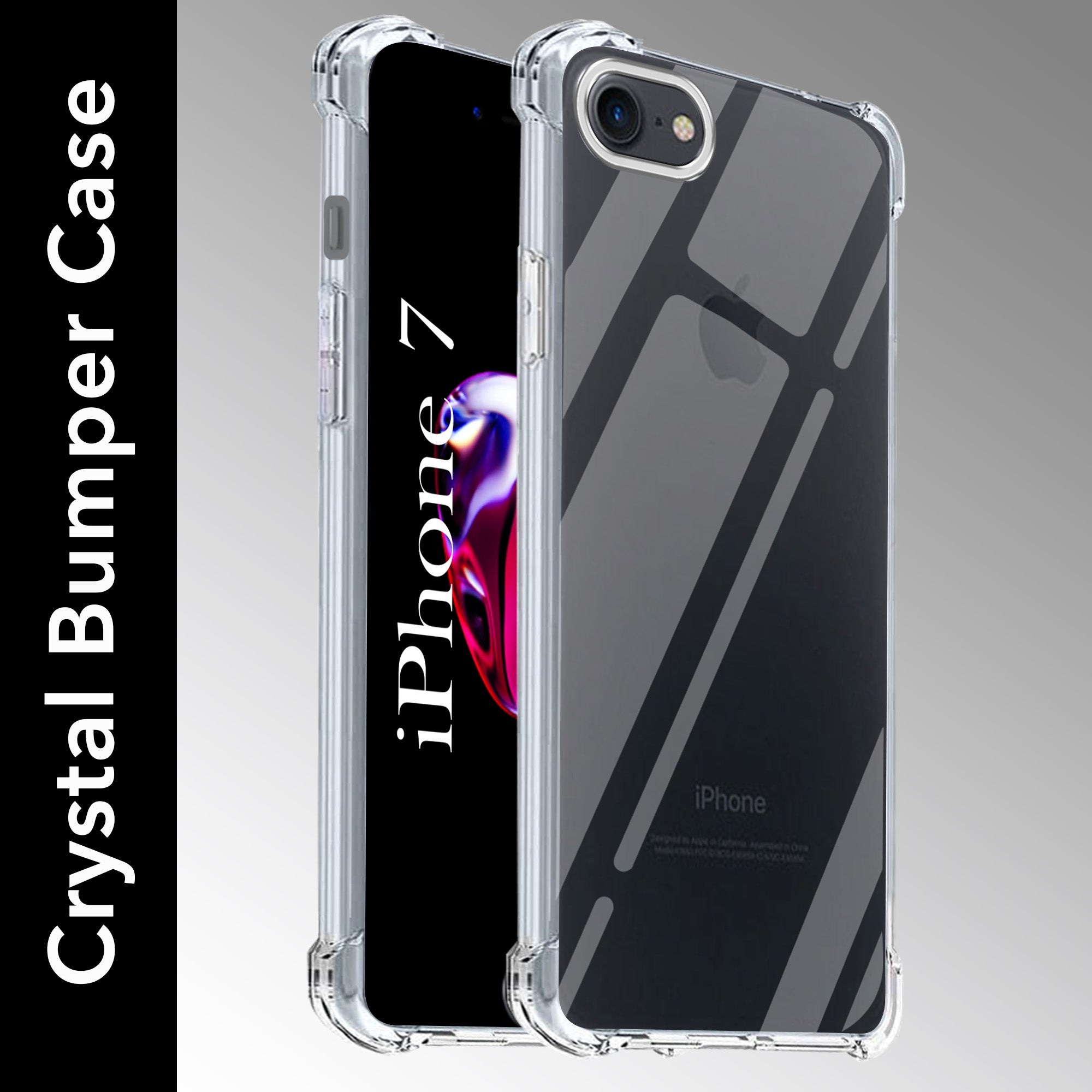 For Apple iPhone 7 | iPhone 8 Back Cover (Shockproof Crystal Clear Case |  Drop & Camera Protection | Hard Polycarbonate)
