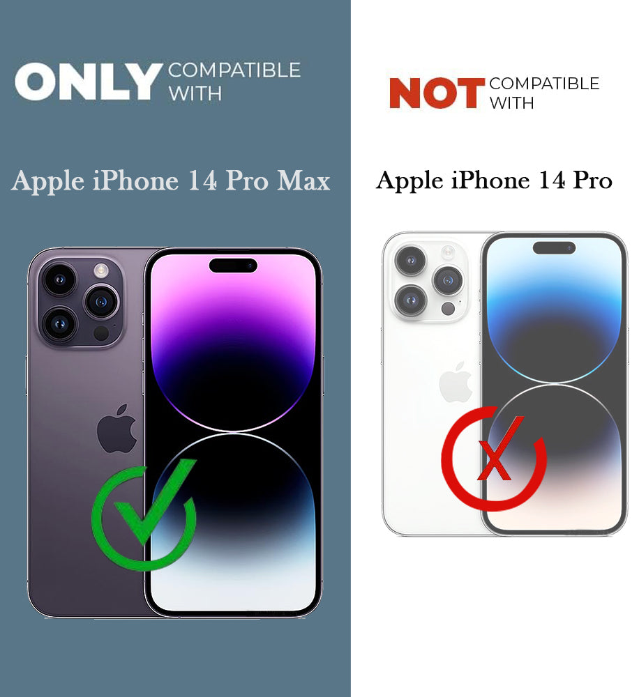 For Apple iPhone 14 Pro Max Back Cover Case Leather Finish(MagSafe Compatible Wireless Charging | Soft Touch | Camera Bump Protection)