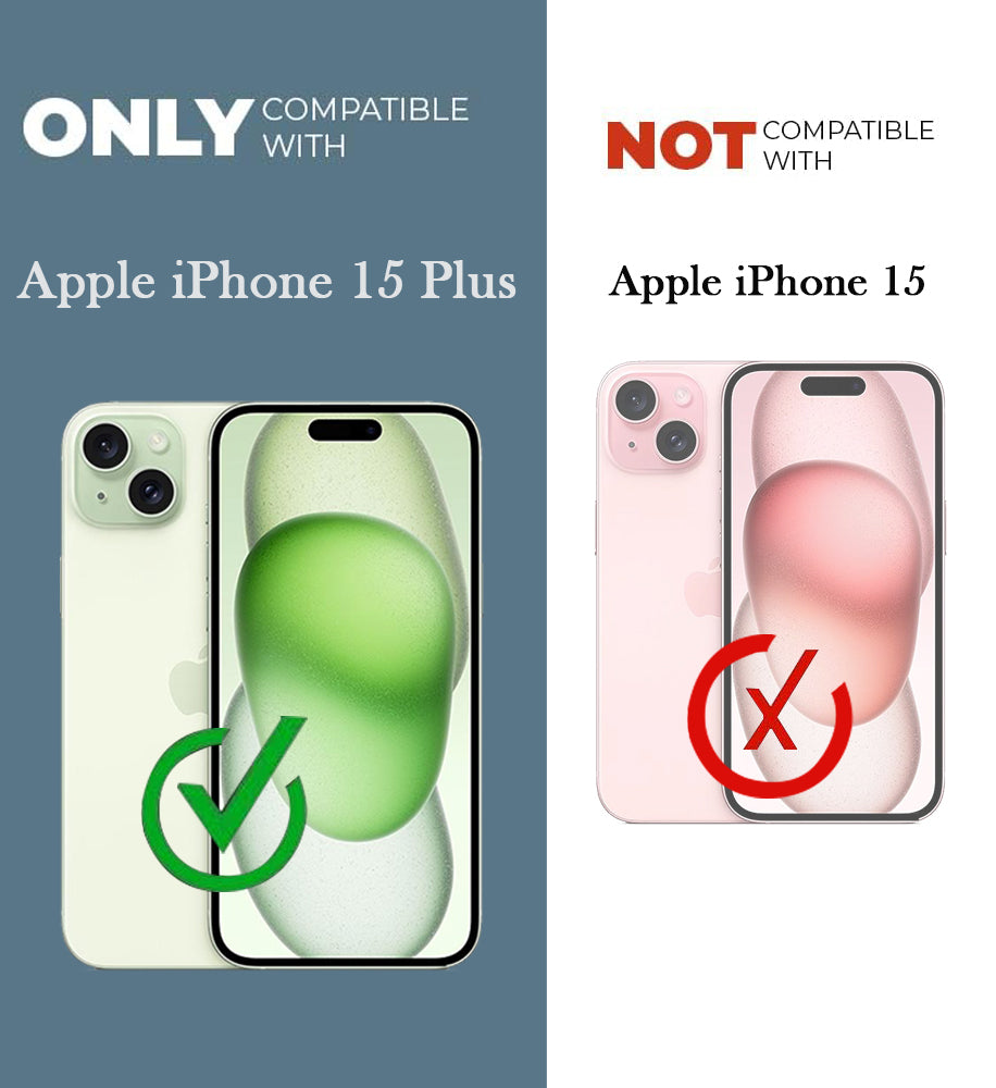 For Apple iPhone 15 Back Cover Case (3D Cute Cartoons | Hard Back Side Soft | Matte Premium Finish | HD Printing)