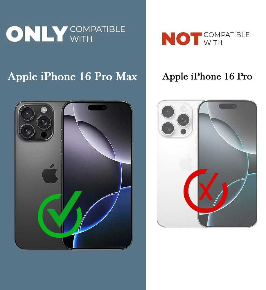 For iPhone 16 Pro Max Back Cover Case (3D Cute Cartoons | Hard Back Side Soft | Matte Premium Finish | HD Printing)
