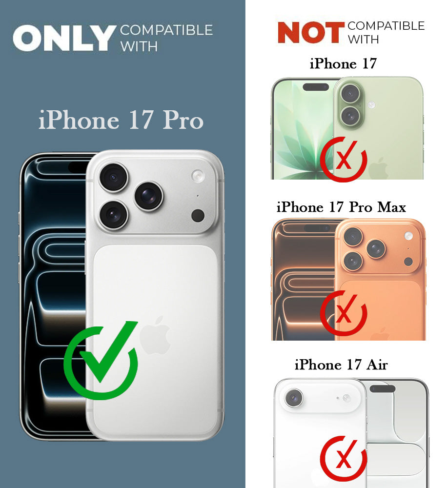 For Apple iPhone 17 Pro Back Cover Case (3D Cute Cartoons | Hard Back Side Soft | Matte Premium Finish | HD Printing)
