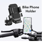 Universal Bike Phone Holder| Anti-Shake Motorcycle Handlebar Mobile Mount with Secure Lock