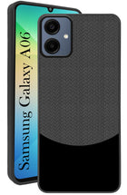 For Samsung Galaxy A06 Back Cover Case (Elegant PU Leather Finish | Premium Minimalist Professional | Camera Protection Bump)