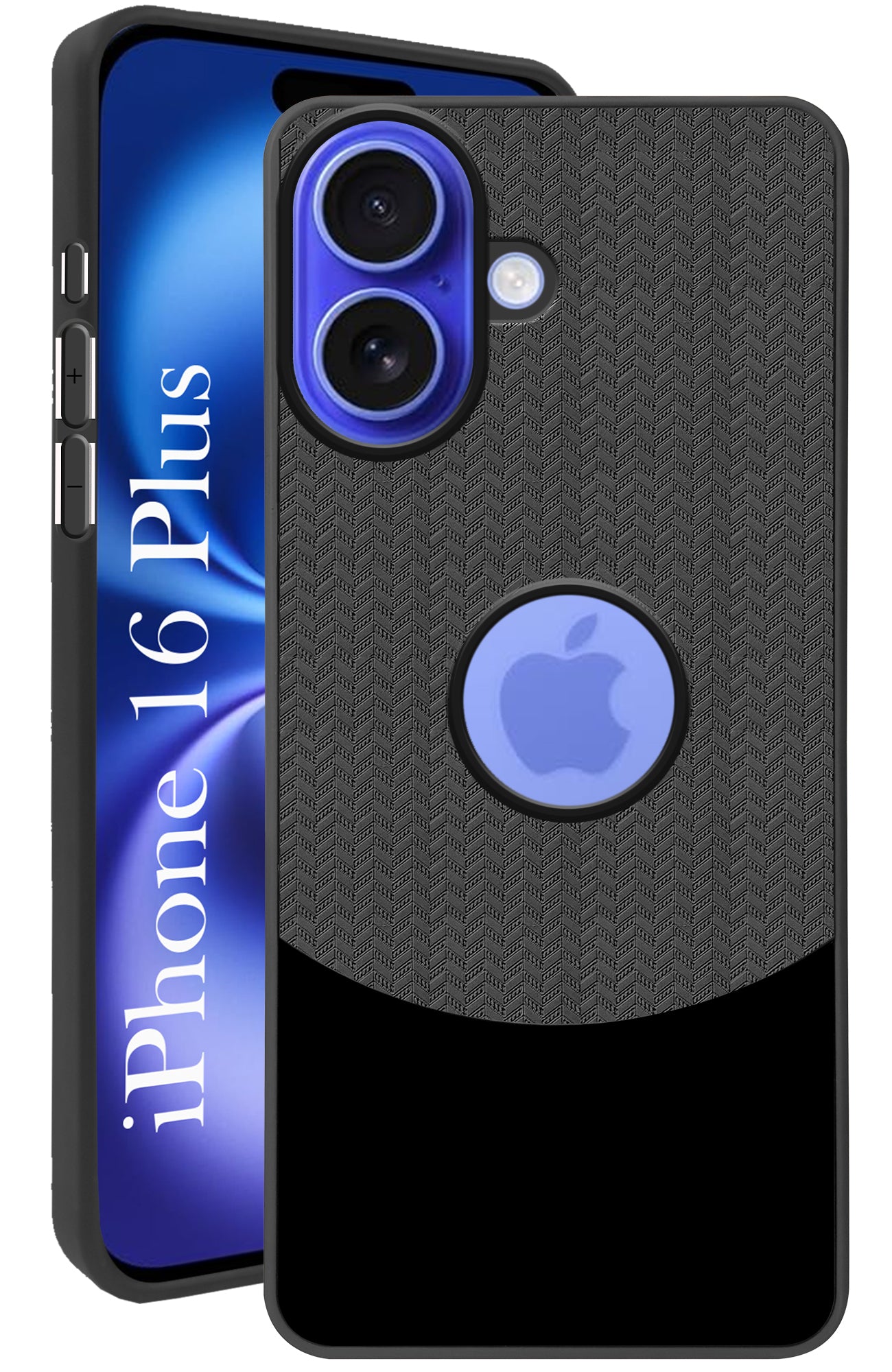 For Apple iPhone 16 Plus Back Cover Case (Elegant PU Leather Finish | Premium Minimalist Professional | Camera Protection Bump)