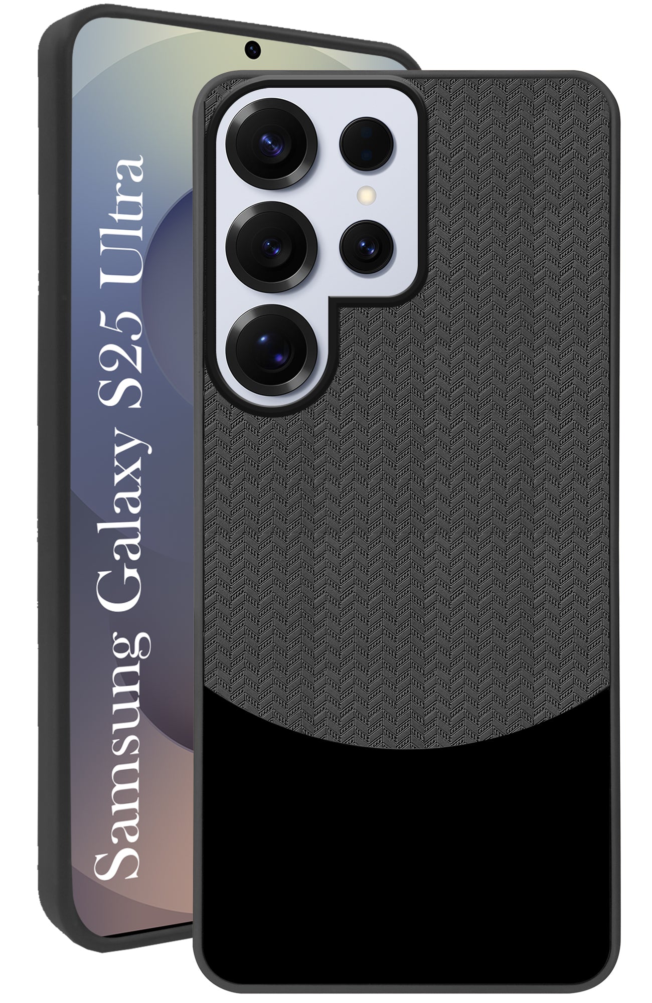 For Samsung Galaxy S25 Ultra Back Cover Case (Elegant PU Leather Finish | Premium Minimalist Professional | Camera Protection Bump)
