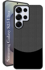 For Samsung Galaxy S25 Ultra Back Cover Case (Elegant PU Leather Finish | Premium Minimalist Professional | Camera Protection Bump)