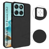 For Motorola Moto Edge 60 Fusion Back Cover Case (Glass Like Camera Protection | Leather Feel | Minimalist Professional Grip)