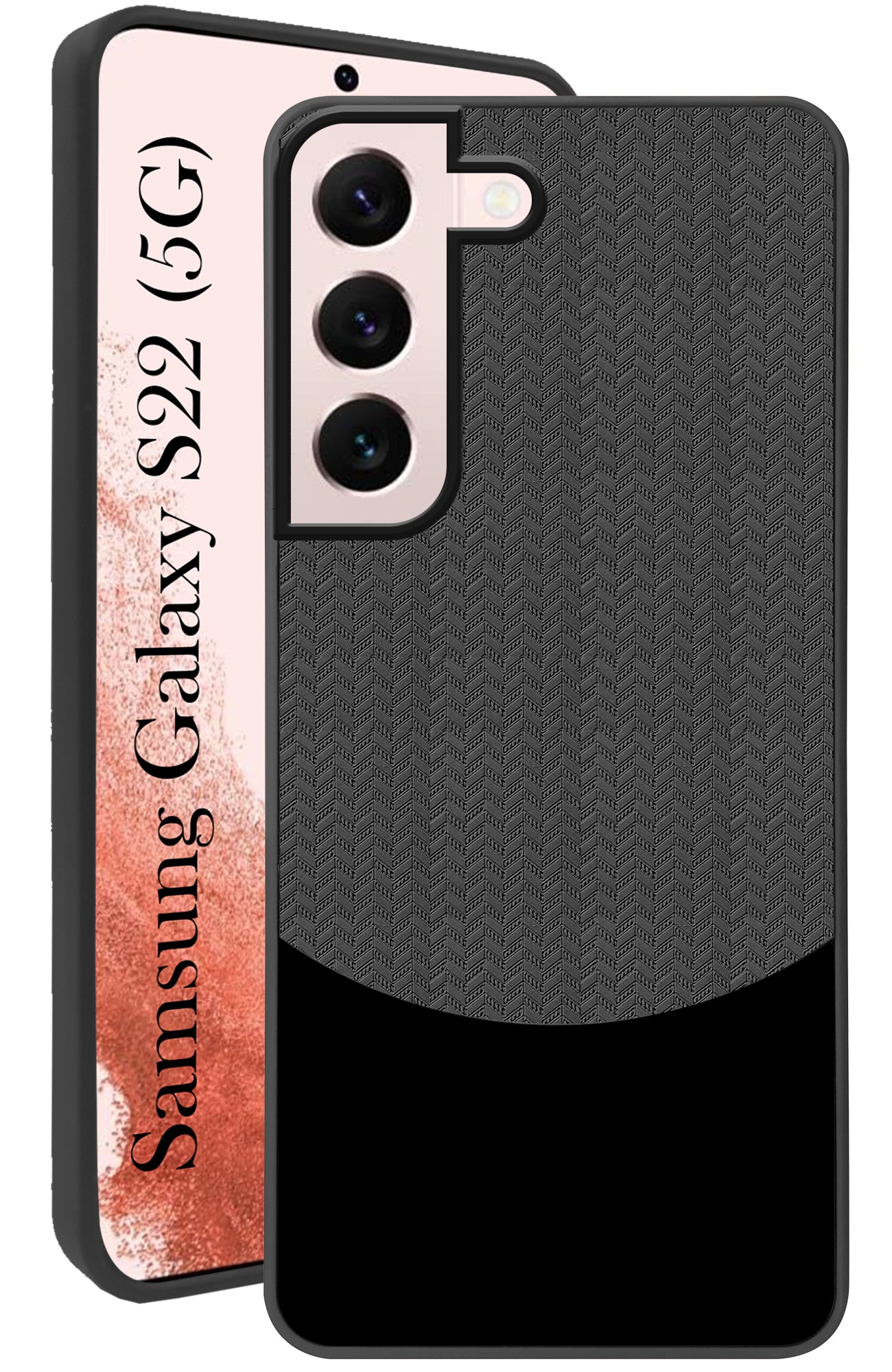 For Samsung Galaxy S22 Back Cover Case (Elegant PU Leather Finish | Premium Minimalist Professional | Camera Protection Bump)