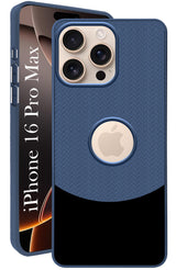 For Apple iPhone 16 Pro Max Back Cover Case (Elegant PU Leather Finish | Premium Minimalist Professional | Camera Protection Bump)