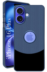 For Apple iPhone 16 Plus Back Cover Case (Elegant PU Leather Finish | Premium Minimalist Professional | Camera Protection Bump)