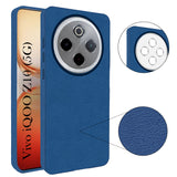 For Vivo iQOO Z10 Back Cover Case (Glass Like Camera Protection | Leather Feel | Minimalist Professional Grip)