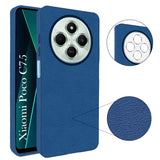 For Poco C75 | Poco M7 Back Cover Case (Glass Like Camera Protection | Leather Feel | Minimalist Professional Grip)