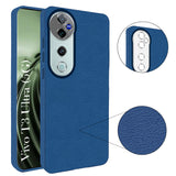 For Vivo T3 Ultra Back Cover Case (Glass Like Camera Protection | Leather Feel | Minimalist Professional Grip)