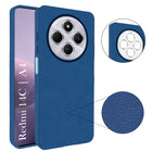 For Redmi A4 5G | Xiaomi Redmi 14C Back Cover Case (Glass Like Camera Protection | Leather Feel | Minimalist Professional Grip)