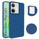For Vivo Y300 Plus Back Cover Case (Glass Like Camera Protection | Leather Feel | Minimalist Professional Grip)
