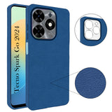 For Tecno Spark Go 2024 Back Cover Case (Glass Like Camera Protection | Leather Feel | Minimalist Professional Grip)