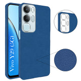 For Vivo Y29 Back Cover Case (Glass Like Camera Protection | Leather Feel | Minimalist Professional Grip)