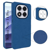 For Redmi Note 14 Pro Back Cover Case (Glass Like Camera Protection | Leather Feel | Minimalist Professional Grip)