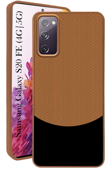 For Samsung Galaxy S20 FE 4G | S20 FE 5G Back Cover Case (Elegant PU Leather Finish | Premium Minimalist Professional | Camera Protection Bump)