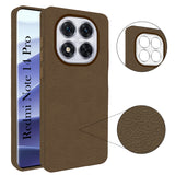 For Redmi Note 14 Pro Back Cover Case (Glass Like Camera Protection | Leather Feel | Minimalist Professional Grip)