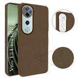 For Vivo T3 Ultra Back Cover Case (Glass Like Camera Protection | Leather Feel | Minimalist Professional Grip)