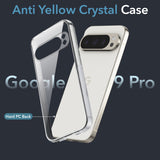 For Google Pixel 9 Pro Back Cover (Hard Anti Yellow Clear Case | Drop & Camera Protection | Shockproof Polycarbonate)