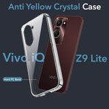 For Vivo iQOO Z9 Lite 5G Back Cover (Hard Anti Yellow Clear Case | Drop & Camera Protection | Shockproof Polycarbonate)