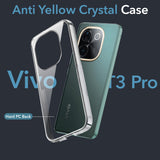 For Vivo T3 Pro Back Cover (Hard Anti Yellow Clear Case | Drop & Camera Protection | Shockproof Polycarbonate)