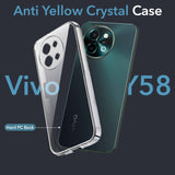 For Vivo Y58 5G Back Cover (Hard Anti Yellow Clear Case | Drop & Camera Protection | Shockproof Polycarbonate)