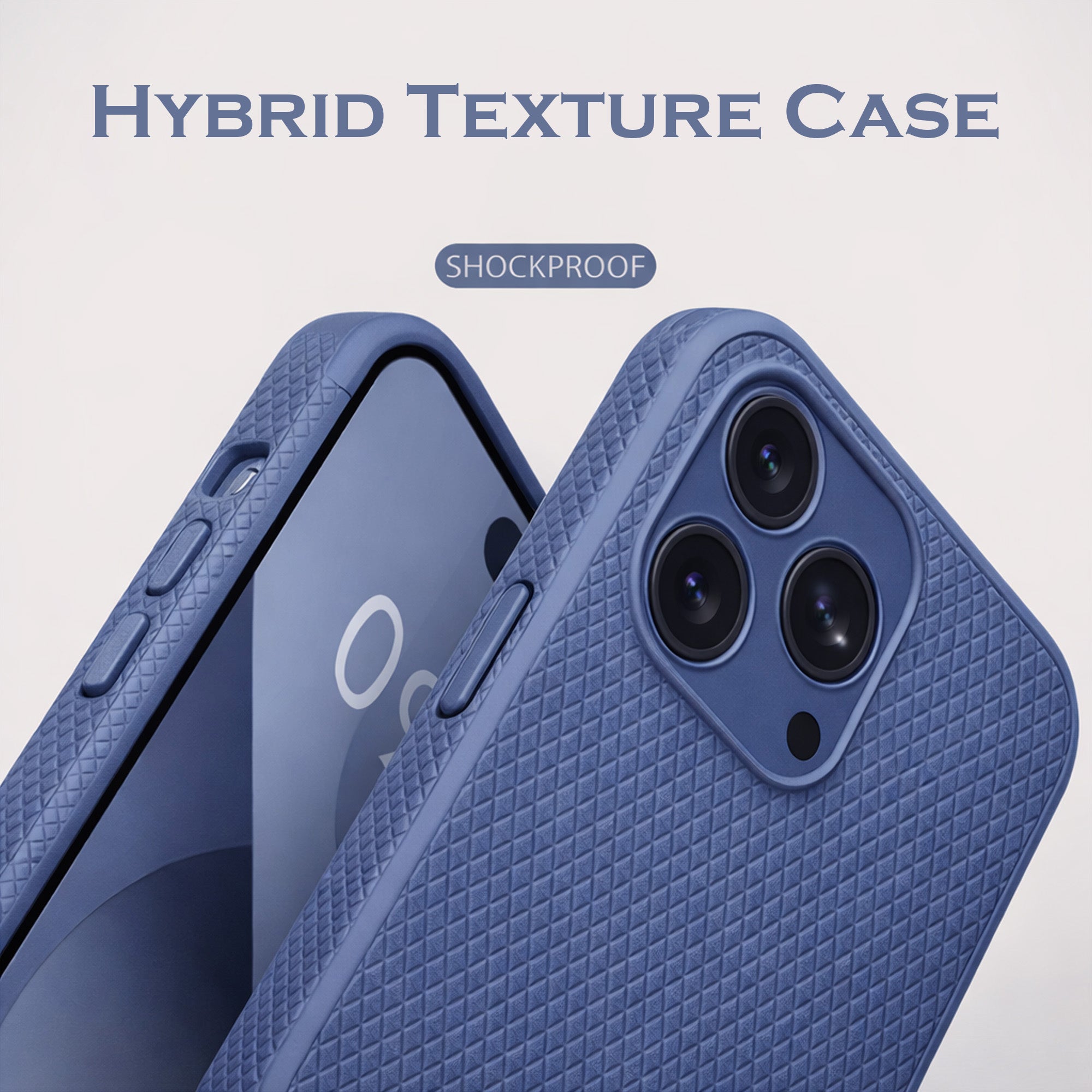 Liquid Silicone Camera Protection Side Grip Texture Soft and Flexible Cases Blue With Glass.