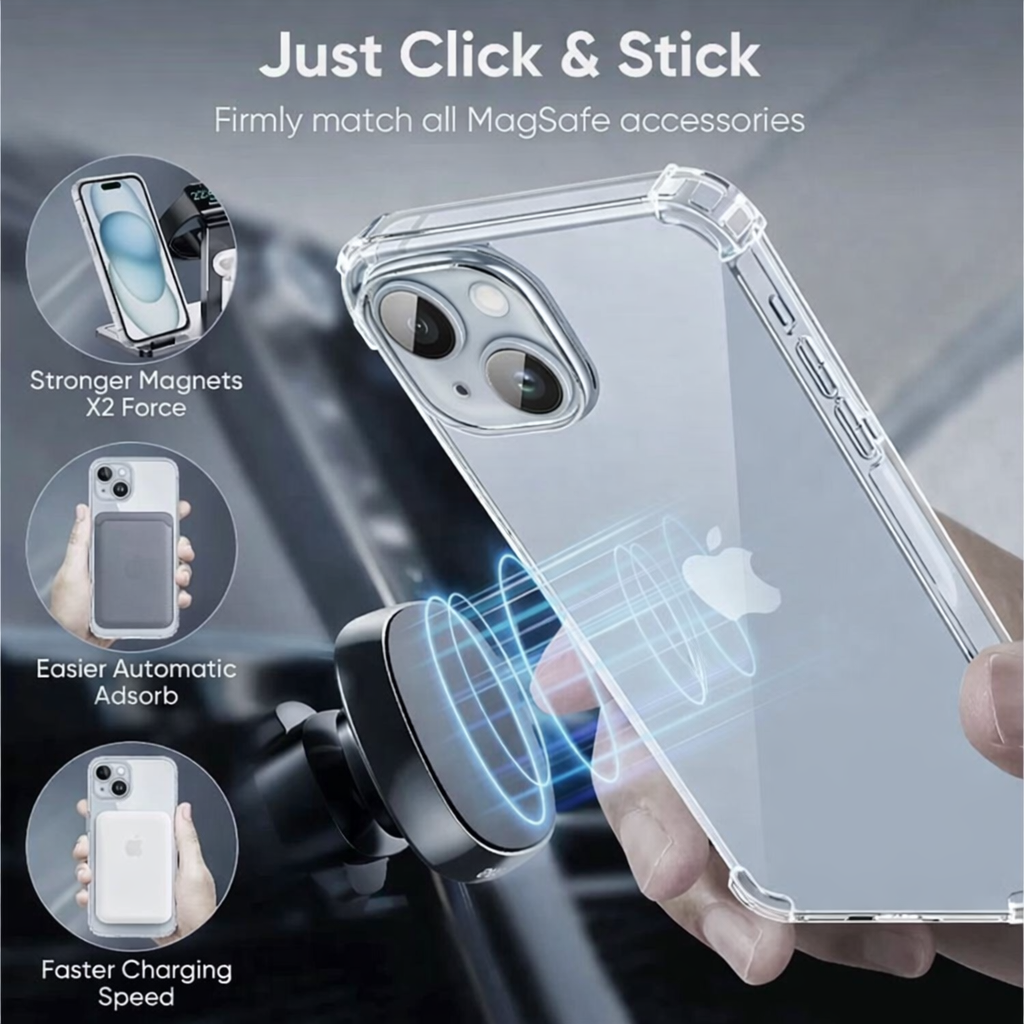 Shockproof Crystal Clear Drop and Camera Protection hard Polycarbonate Cases