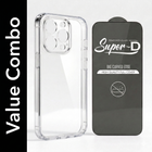 Lifetime Anti-Yellow Clear Sleek Hard Crystal Shockproof Cases With Glass