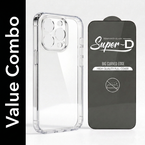 Lifetime Anti-Yellow Clear Sleek Hard Crystal Shockproof Cases With Glass