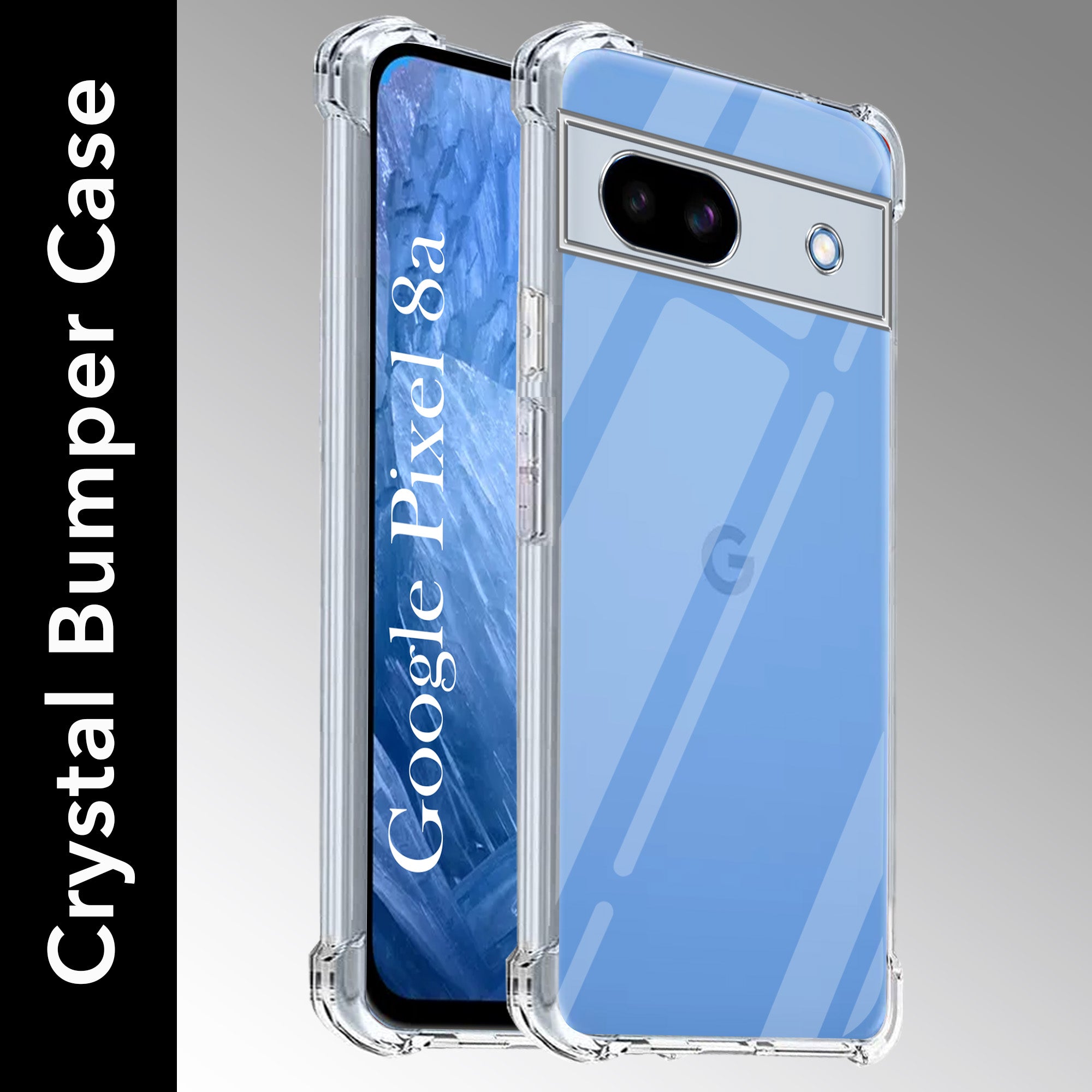 For Google Pixel 8a  Back Cover (Shockproof Crystal Clear Case |  Drop & Camera Protection | Hard Polycarbonate)