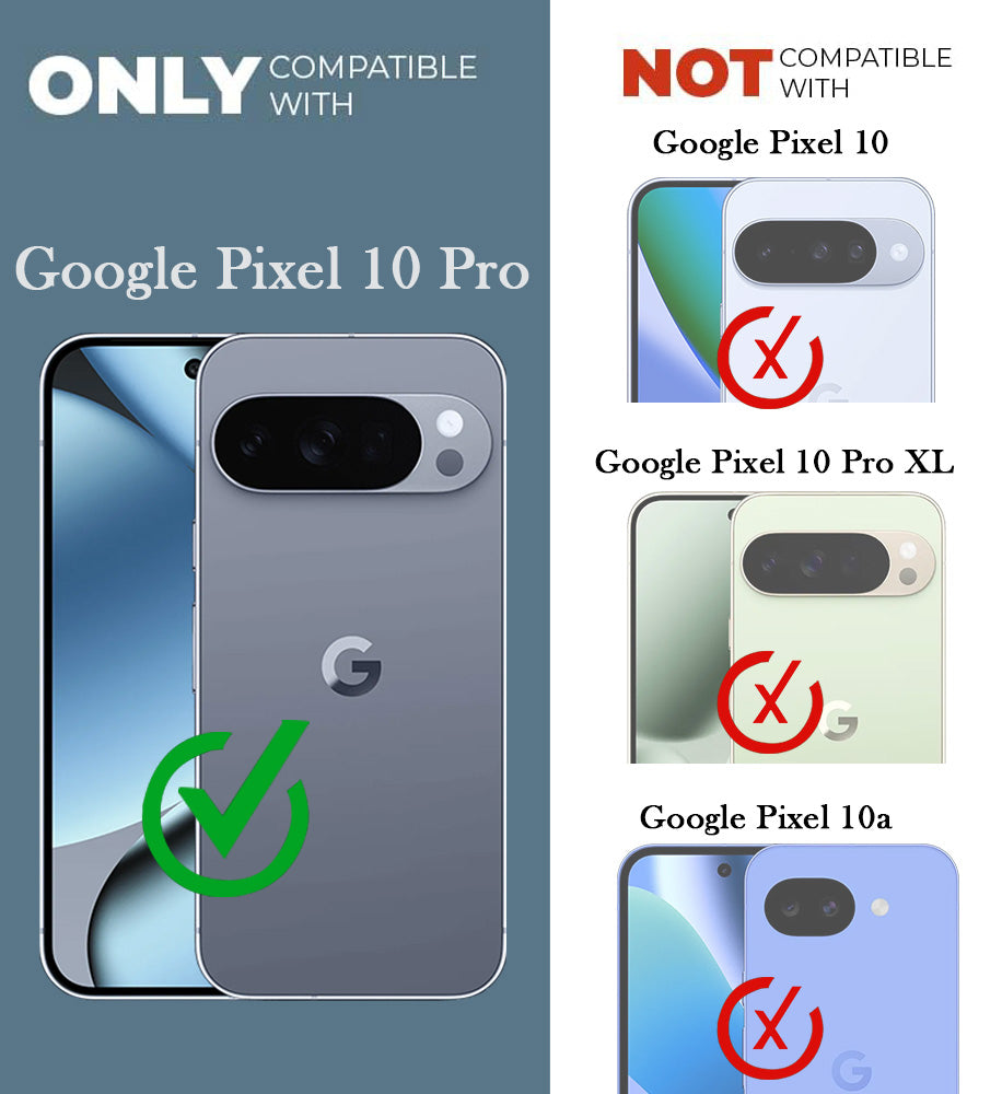For Google Pixel 10 Pro Back Cover Case Leather Finish (MagSafe Compatible Wireless Charging | Soft Touch | Camera Bump Protection)