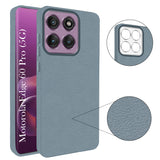 For Motorola Moto Edge 60 Pro Back Cover Case (Glass Like Camera Protection | Leather Feel | Minimalist Professional Grip)