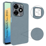 For Tecno Spark Go 2024 Back Cover Case (Glass Like Camera Protection | Leather Feel | Minimalist Professional Grip)