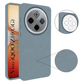 For Vivo iQOO Z10 Back Cover Case (Glass Like Camera Protection | Leather Feel | Minimalist Professional Grip)