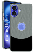 For Apple iPhone 16 Plus Back Cover Case (Elegant PU Leather Finish | Premium Minimalist Professional | Camera Protection Bump)